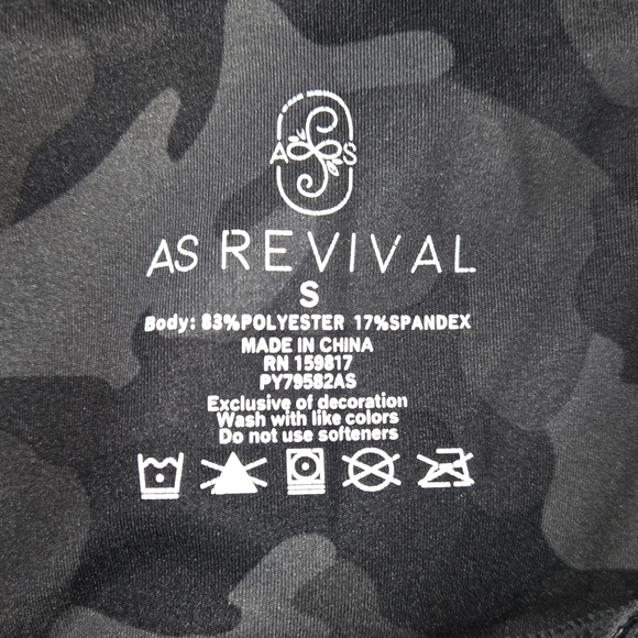 Altar'd State AS Revival Black Gray Camoflague Leggings sz S - Picture 2 of 3